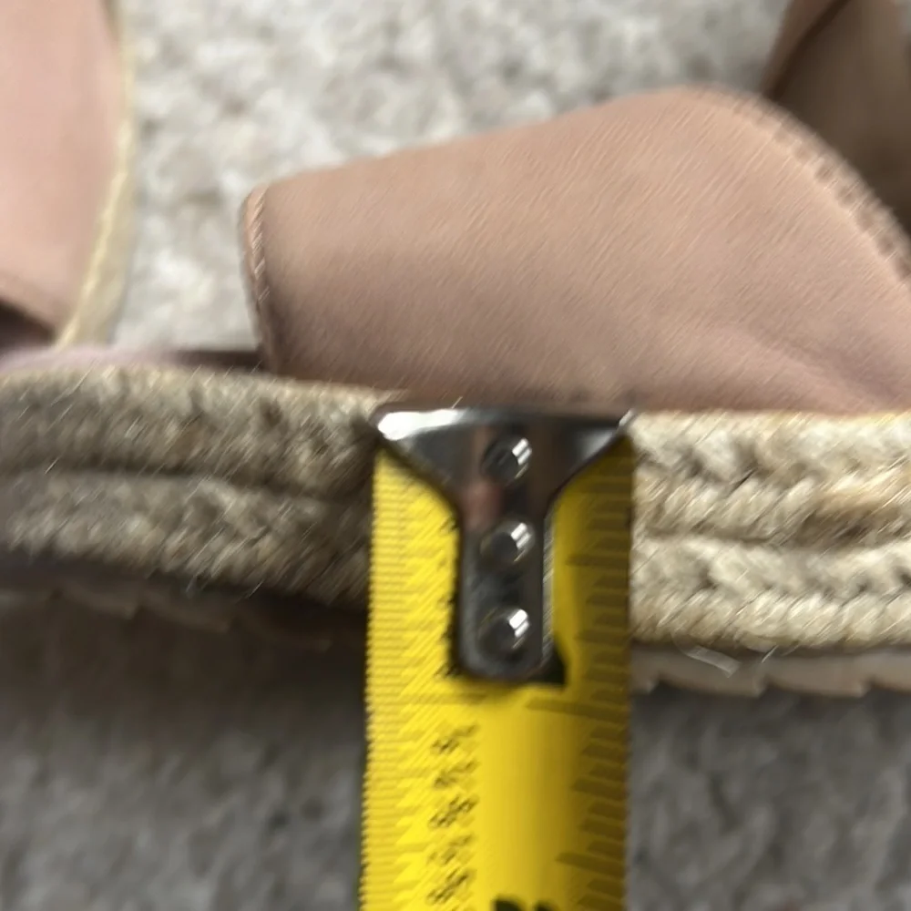 SOUL Naturalizer Tan Leather Oshay Espadrille Wedge Sandal Size 11
